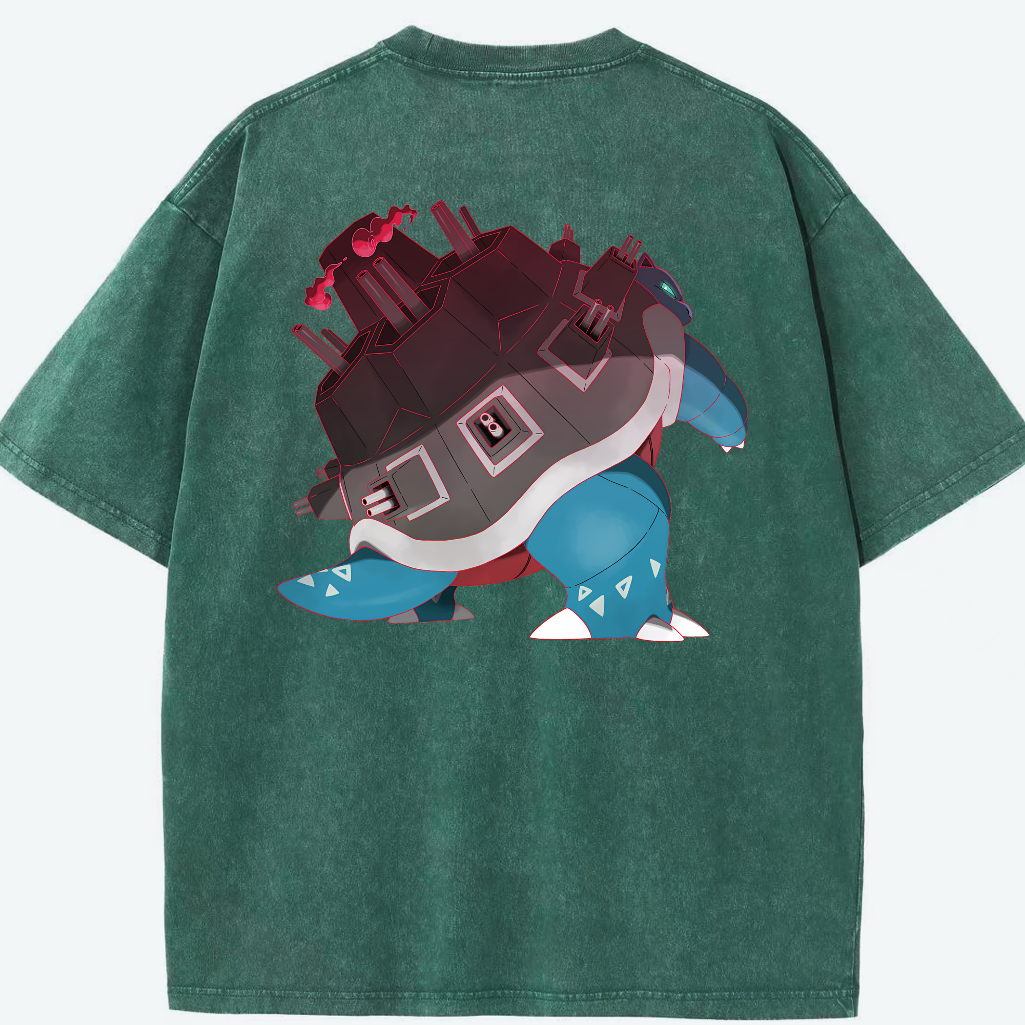 （画像用） ポケットモンスター Pokémon 綿100% ヴィンテージ風 半袖Tシャツ（背面プリント）